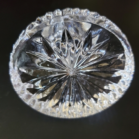 12" Crystal Cranberry Cut To Clear Bohemian Decanter EUC - Picture 6 of 16